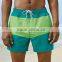 custom 100% polyester green men surfing shorts