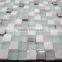 Crystal glass ,stone and metal mixed style cube 3d mosaic tile