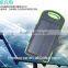 Manufacturer china,8000mAh solar power bank charger solar cell phone charger with led light