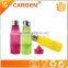 OEM logo 500ml frosted plastic lemon water bottle