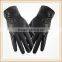 100% Black Tight Leather Men Cycling Gloves Wholesale