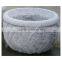 Outdoor Round Granite Stone Flowerpot Planter