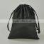 2015 New Products New Design Black Drawstring Satin Dust Bag For Shoes