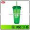 Customized 24 oz & 12 oz double wall plastic tumbler and wine tumbler with bling band
