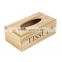 Desktop decoration delicate style customized unfinished hot sale wooden tissue storage box