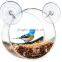 custom acrylic Circular Bird Feeders on window