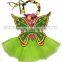 Children's Green Tutu With Wing, Cute Green Tutu Dress Wing Pettiskirt set