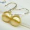 perfect round good shape 10-11 round gold jewel women natural pearl earring findings