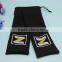 Custom Made Black Drawstring pu Packing Bag With Logo