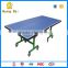 Outdoor Gym Goods Double Folding Movable Table Tennis Table with Wheels