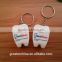 Tooth Shape Dental Floss Keychain