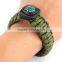 Outdoor survival 7-cores braided paracord With Lighter Whistle and Compass