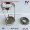 OEM ODM Custom CNC Machining Chrome Plated Brass Hourglass Frame