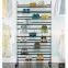 Chrome 10-Tier Rolling Shoe Rack