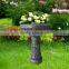 Blue Glazed Birdbath for garden decoration