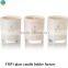 Glossy white heartbeat candle holder vintage wedding decorations