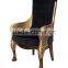 MD-2204-01 Antique Reproduction Single Chair With White Velvet