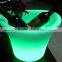 high quality led plastic led flower pots, colorful led ice bucket