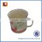 High quality printing porcelain enamel mug coffee cup