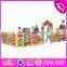 Customize kindergarten storage shelf wooden kids toy storage ideas W08C186-S
