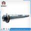 Galvanized Hex head self drilling screw with EPDM bonded washer