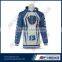 2015 wholesale new design fashional long sleeve digital printing custom women hooded