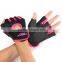Embroidery Weight Lifting Gloves Gym / Silicon Printing Weight Lifting Gloves