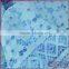 Blue floral design elegant fancy swiss cord lace fabric for dress