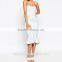off shoulder formal Fish tail women bodycon beautiful party dress red long