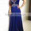 GZY royal blue long evening dress stock in the factory