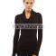 2016 new arrival wholesale plain long sleeve women turtleneck t shirt