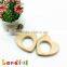 Hot Non-Toxic Wood Organic Heart Teething Ring Wooden Baby Toys