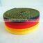 Rainbow polypropylene webbing