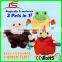 Custom Parrot Frog Monkey 3 Stuffed Animals in One Pop Out Pets Rain Forest Reversible Plush Toy