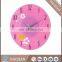 sublimation tempered smooth surface glass clock with hands and mechanism