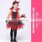 2016 Best Quality Kids Fancy Dress Costumes Girls Devil Cosplay Costumes