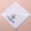 White machine embroidery hand towel with decorative
