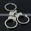 Wedding Gifts Silvery Heart Shape Pendant Handcuffs Key Chains