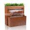 Antique corten steel metal wall waterfall fountains