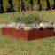 Outdoor 2mm thick corten steel raised garden beds