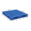 Double faced four way entry plastic pallet for forklift and stacking