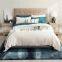Durable 100% Cotton Antique Cream Washed Woven Bedroom Duvet Cover Set With Zipper Interior Ties