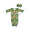 Serpentine pattern sleeping bags sleeping sack kids sleeping gown with headband