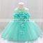 New Born Baby Girl Dress Sleeveless Kids Birthday Dresses Flower Girl Frock