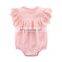 Baby clothes romper newborn jumpsuit sweet cotton hooded short-sleeved romper summer new style