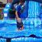 Blue Palm Tree Inflatable Water Slide