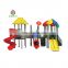 Kids plastic slide outdoor toys playground equipment modular slide for resort place JMQ-18152B
