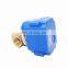 DN8 1/4 inch 3 Way L Port 24V DC CR2 2 Wire Auto Return Brass Electric Water Flow Control Valve