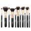 Golden Brush Custom Logo Makeup Cosmetics Brush Set 11 Pieces