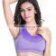 Quick dry nylon mixed gray yoga plain custom made sport bra women